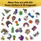 Skillmatics Foil Fun - Pretty Patterns, 18 DIY Magnets Mess-Free Art, Colorful Creative Party Activity, Craft Kits, 60+ Foam Stickers, Easter Gifts for Kids, Teens, Adults, Families